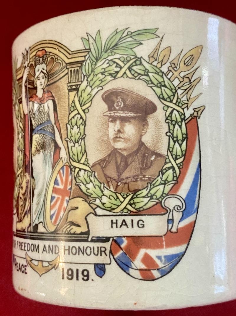 WW1 1919 Beatty & Haig Commemorative Peace Mug by Royal Winton Grimwades — image 4