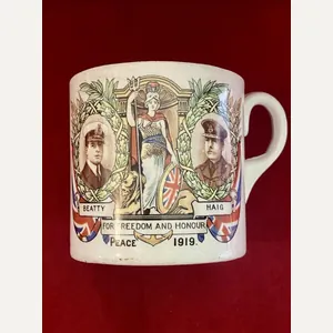 WW1 1919 Beatty & Haig Commemorative Peace Mug by Royal …