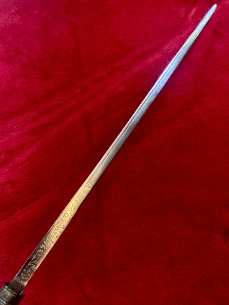 Antique Indian Sword Stick with Horn and Carved Bone Handle — image 6