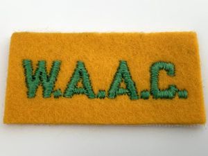 WWII US Woman's Army Auxiliary Corps Title WAC