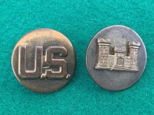WWII US Army Enlisted Engineer Branch Collars