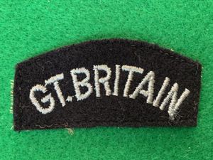 WWII Royal Air Force Sholuder Title