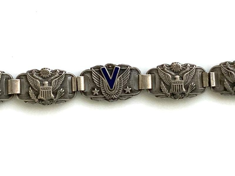 WWII American Officer “V” for victory bracelet — image 3