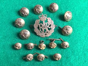 Royal Air Force Buttons and Cap badge