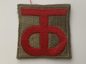 WWII U.S. 90th Infantry Division Patch - 'Tough Ombres'