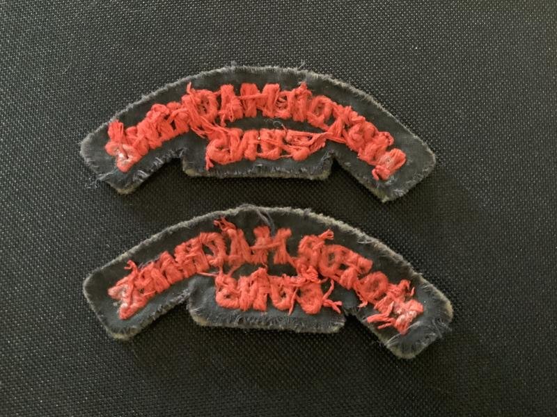 WW1 Motor Machine Guns Shoulder Titles — image 2