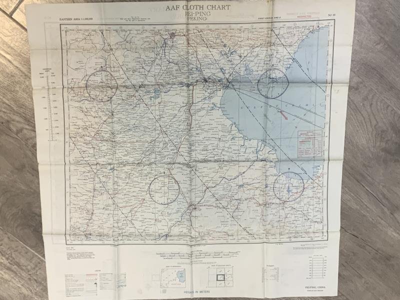 WWII US Army Air Force Chart Pei-p'ing Pekin China — image 2