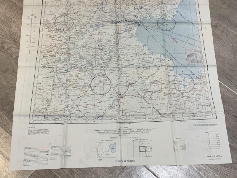 WWII US Army Air Force Chart Pei-p'ing Pekin China — image 4