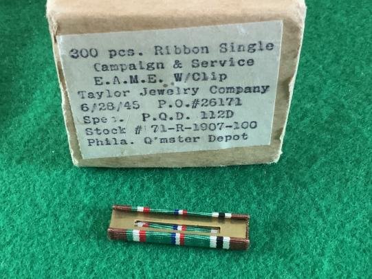 WWII European Theatre Campaign Medal Ribbon Bars — image 2