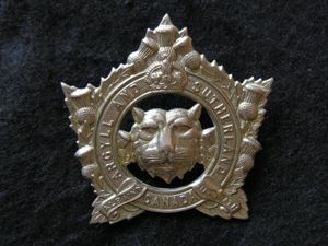 Canadian Argyle and Sutherland Canada Cap Badge