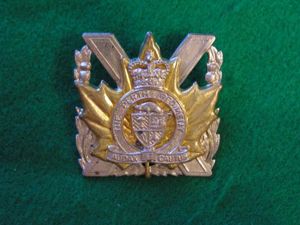 Canadian Perth regiment Cap Badge.