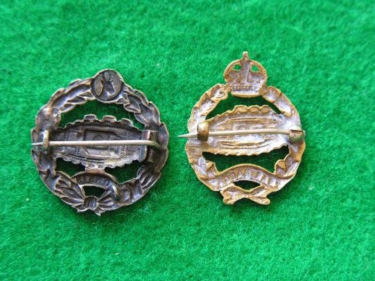 WWII Armoured Tank Regiment Collar Badges — image 2