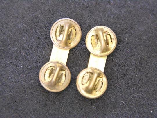 Pair of U.S. Army 2nd Lieutenant Rank - Shirt collar Size — image 2