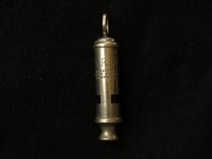 WWII Air Raid Precaution Whistle