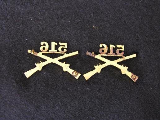 U.S. Army 516th Infantry Regiment Officers Insignia — image 2