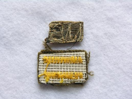WWII U.S. Officers Collar Insignia and Overseas Bars — image 2