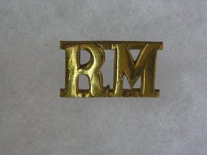 RM Brass Title 3/4' tall x 1 1/8' wide