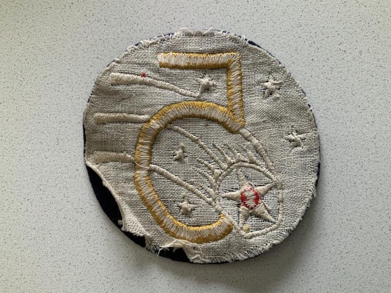 WWII US Army 5th Air Force Jacket Patch — image 2