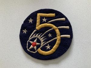 WWII US Army 5th Air Force Jacket Patch