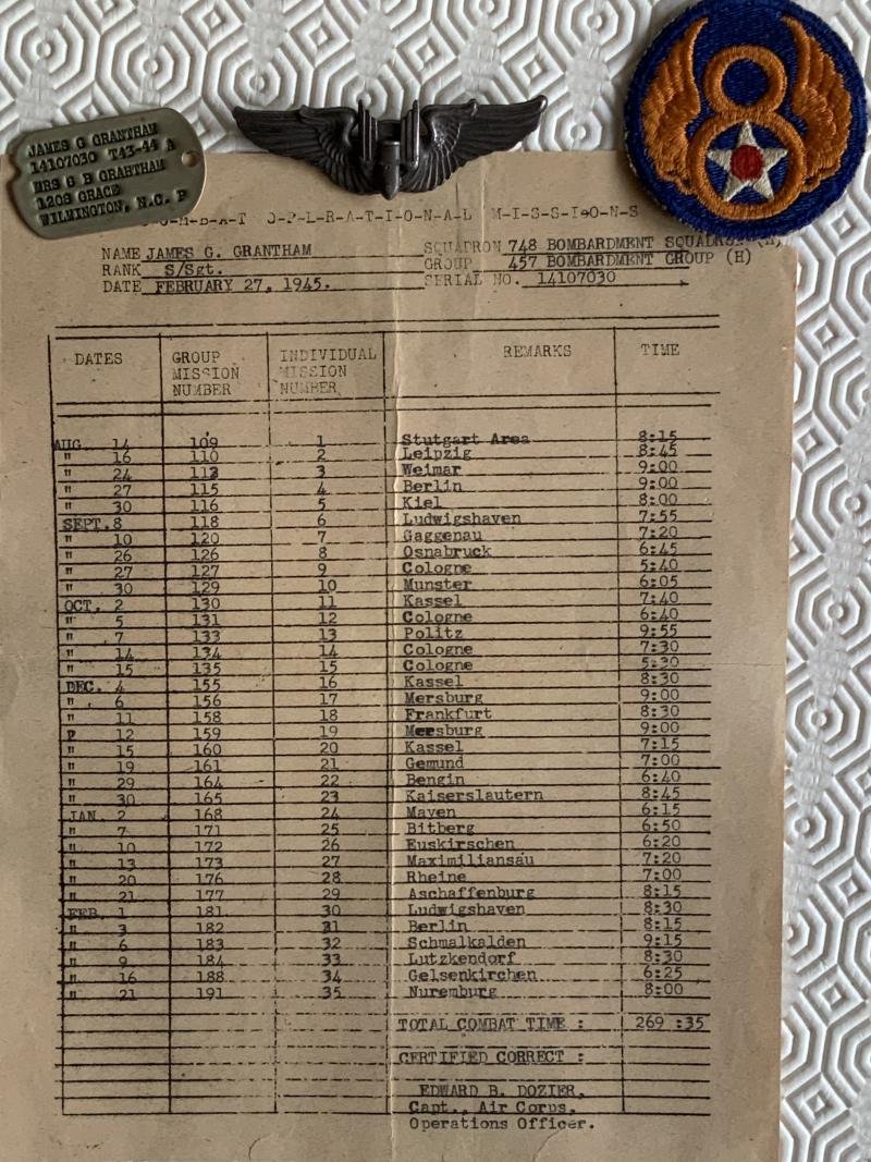 WWII 8th Air Force Aerial Gunner Grouping — image 5