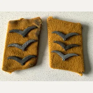 WWII Pair of German Fallschirm Collar rank Insignia