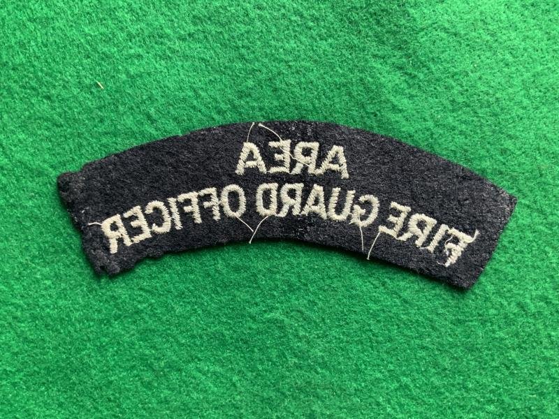 Civil Defense Area Fire Guard Officer Title — image 2