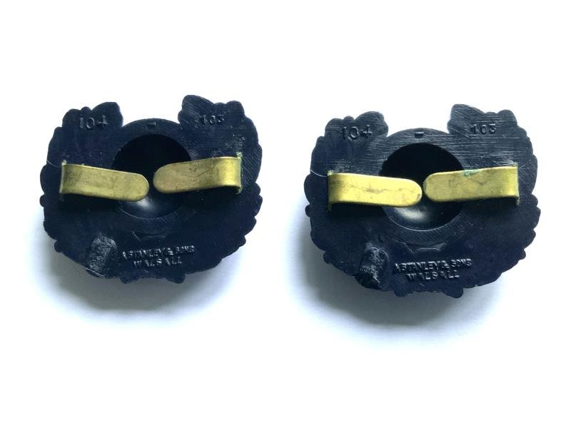 WWII Royal Marines Collar Badges — image 2