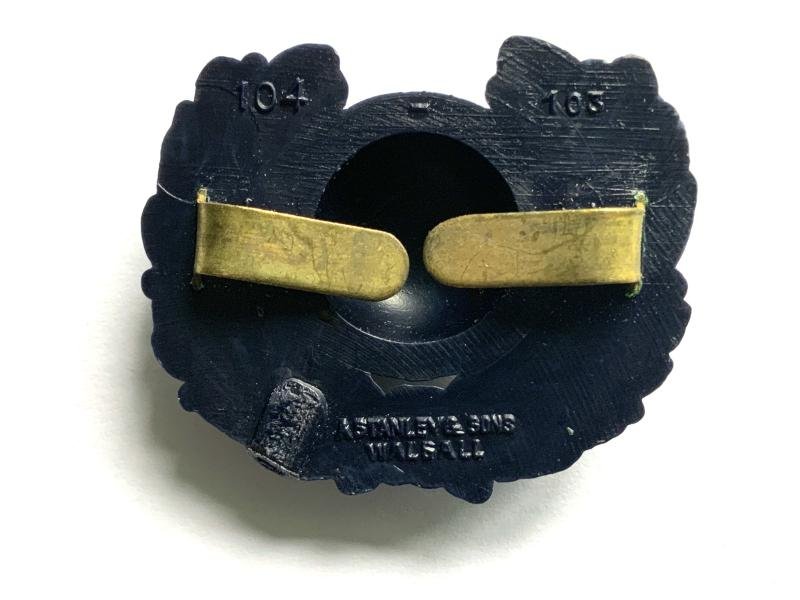 WWII Royal Marines Collar Badge Economy Issue — image 2