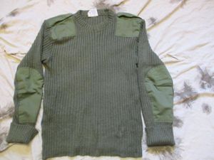 British Army / COMMANDO WOOL PICK old skool falklands JUMPER …