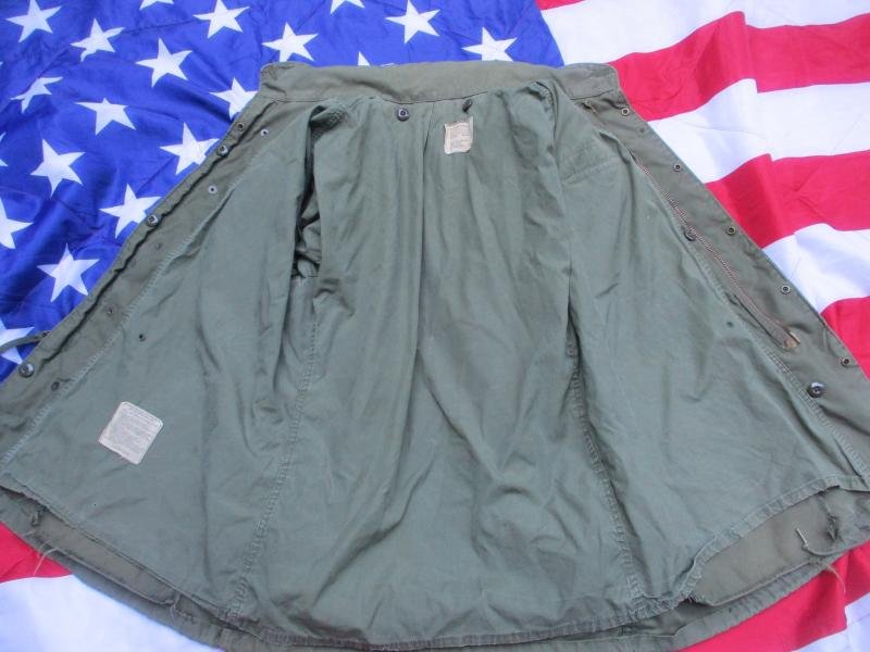 1974 Alpha Industries USA US ARMY ISSUE VIETNAM WAR M65 COAT COMBAT jacket M/R L — image 3