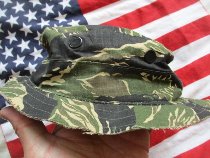 TRU SPEC TIGER STRIPE products modified VIETNAM WAR BOONIE JUNGLE HAT Medium — image 3