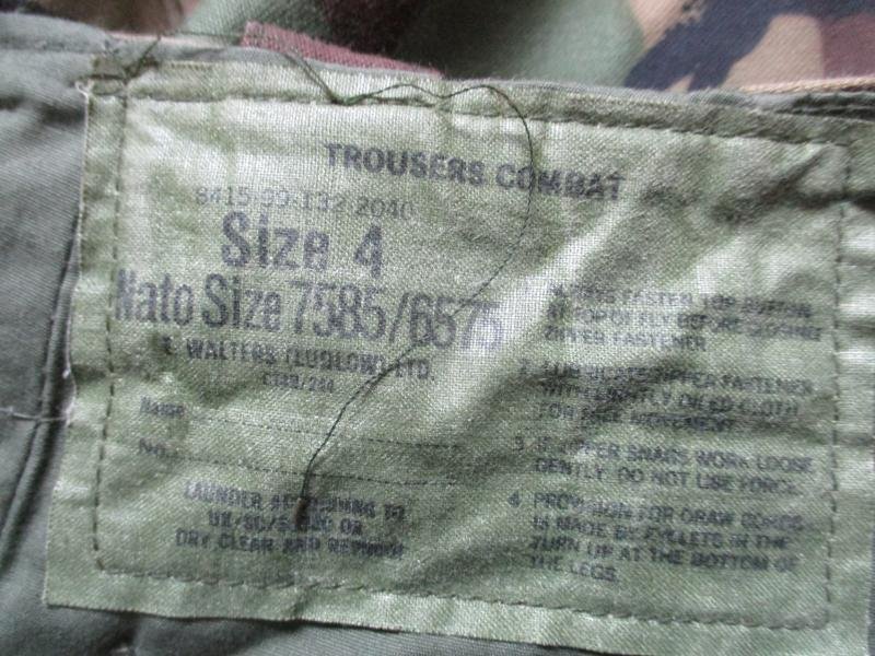 BRITISH ARMY Falklands War issue 1968 68 DPM COMBAT trousers pants SIZE 4 mint — image 4