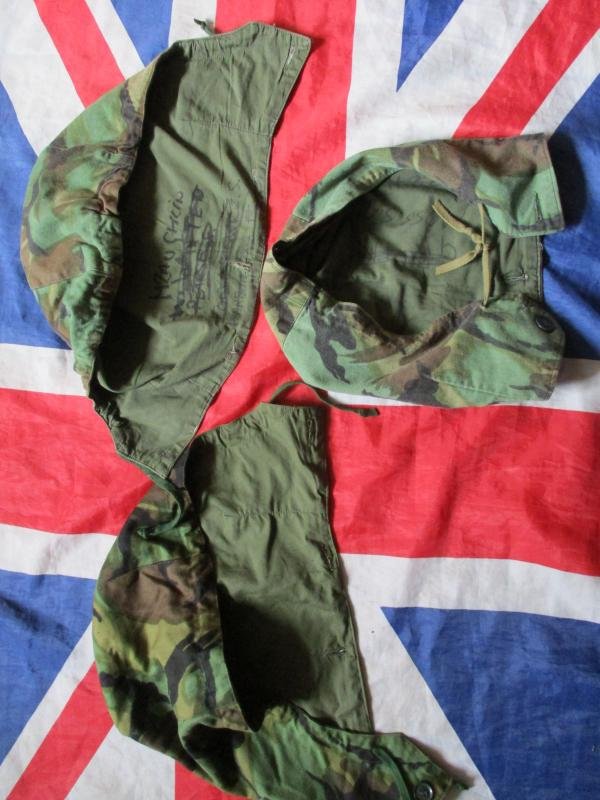 genuine 70's dpm BRITISH ARMY FALKLANDS WAR ISSUE 1968 68 COMBAT JACKET hood — image 4