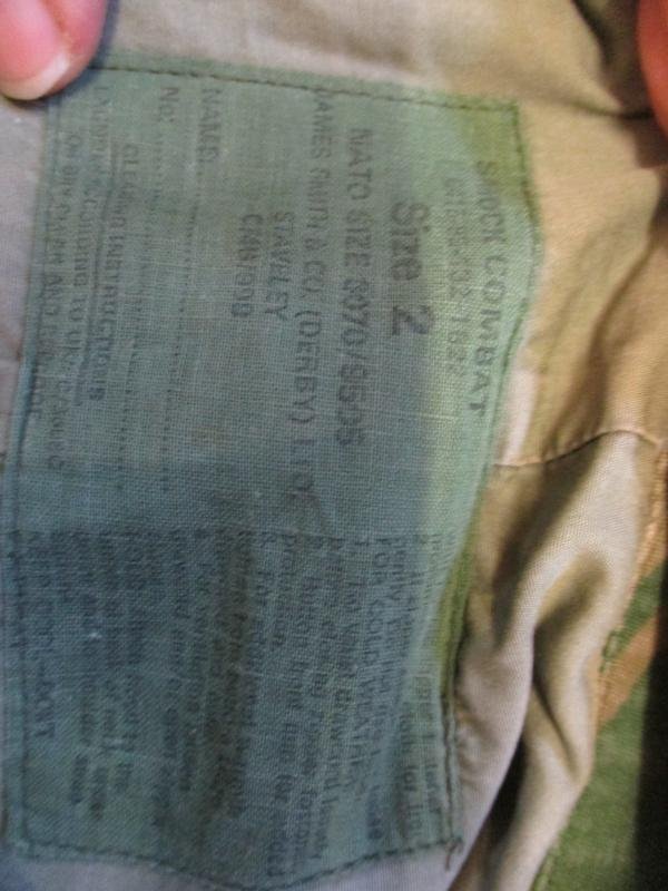 GENUINE BRITISH ARMY ISSUE dpm camo 1968 68 COMBAT JACKET FALKLANDS WAR SIZE 2 L — image 2