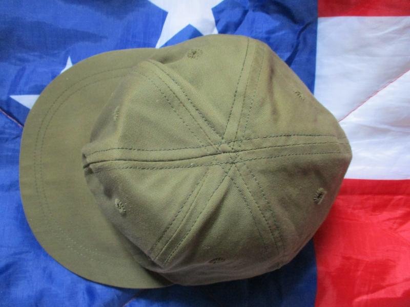genuine US ARMY ISSUE VIETNAM WAR baseball base ball type CAP HAT OG GREEN platoon — image 2
