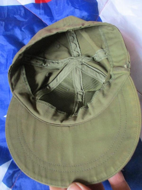 genuine US ARMY ISSUE VIETNAM WAR baseball base ball type CAP HAT OG GREEN platoon — image 3