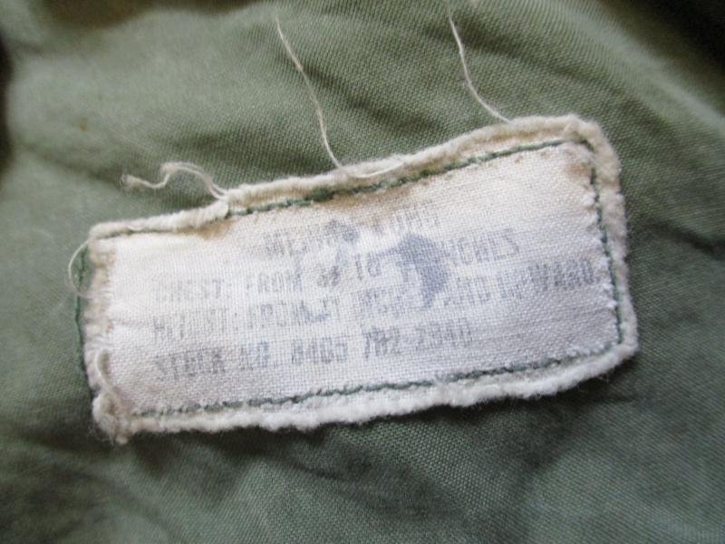 early GENUINE US ARMY USA ISSUE VIETNAM WAR M65 COAT COMBAT jacket OG107 M L — image 2