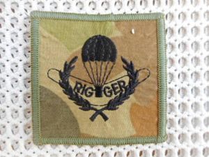 rare AUSCAM AUSTRALIAN PARATROOOPER rigger JUMP WINGS