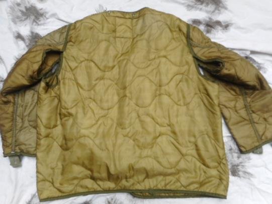 1978 US Army ISSUE M65 FIELD COAT COMBAT jacket ARCTIC QUILTED LINER L large — image 3