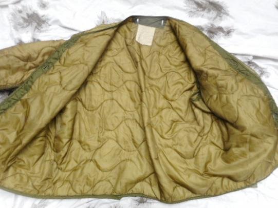 1978 US Army ISSUE M65 FIELD COAT COMBAT jacket ARCTIC QUILTED LINER L large — image 4