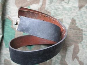 GENUINE east GERMAN ARMY DDR NVA WW2 style black LEATHER …