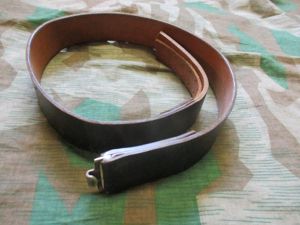 GENUINE east GERMAN ARMY DDR NVA WW2 style black LEATHER …