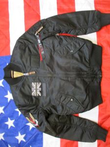 REAL ALPHA INDUSTRIES LUKELIFE sas MA1 bomber pilot JACKET COAT …