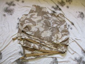GENUINE BRITISH ARMY ISSUE desert DPM BASHA SHELTER SHEET TENT …