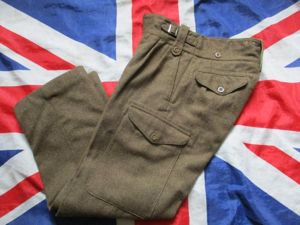 ORIGINAL british army 1949 pattern BATTLE DRESS trousers pants SIZE …