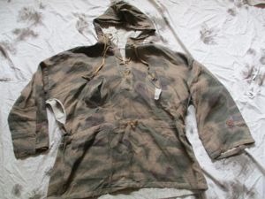 WW2 GERMAN ARMY sumpftarn TAN & WATER CAMO TARN linen …
