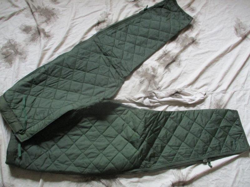 GENUINE BRITISH ARMY ISSUE old type falklands war QUILTED ARCTIC TROUSER LINERS — image 3