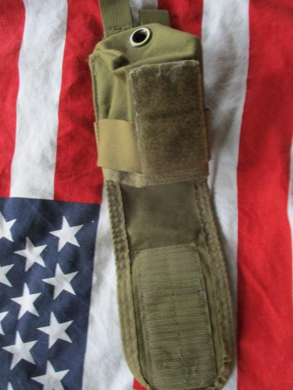 TAG tactical assault gear USA MOLLE smoke grenade POUCH coyote tan USED — image 4