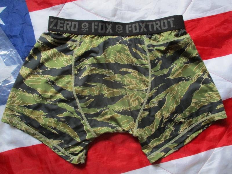 ZERO FOXTROT USA VIETNAM WAR TIGER STRIPE CAMO boxer brief briefs LARGE new — image 3
