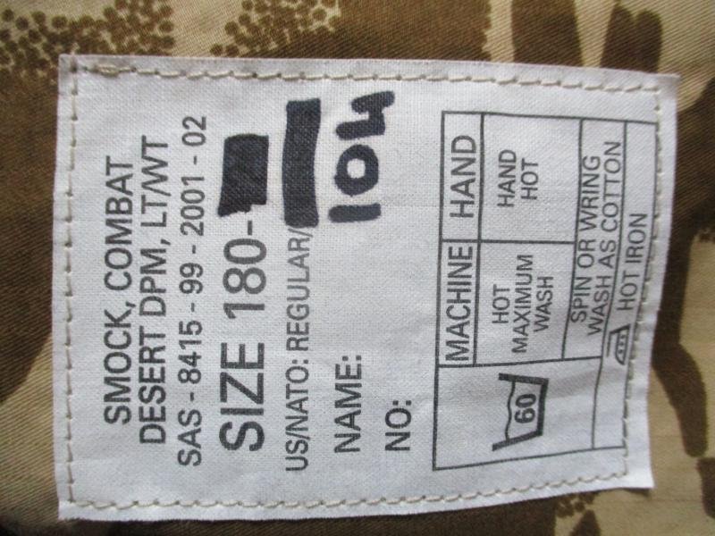 custom DESERT dpm ddpm RIP STOP COTTON GABARDINE sas windproof SMOCK 180/120 XxL / new — image 2